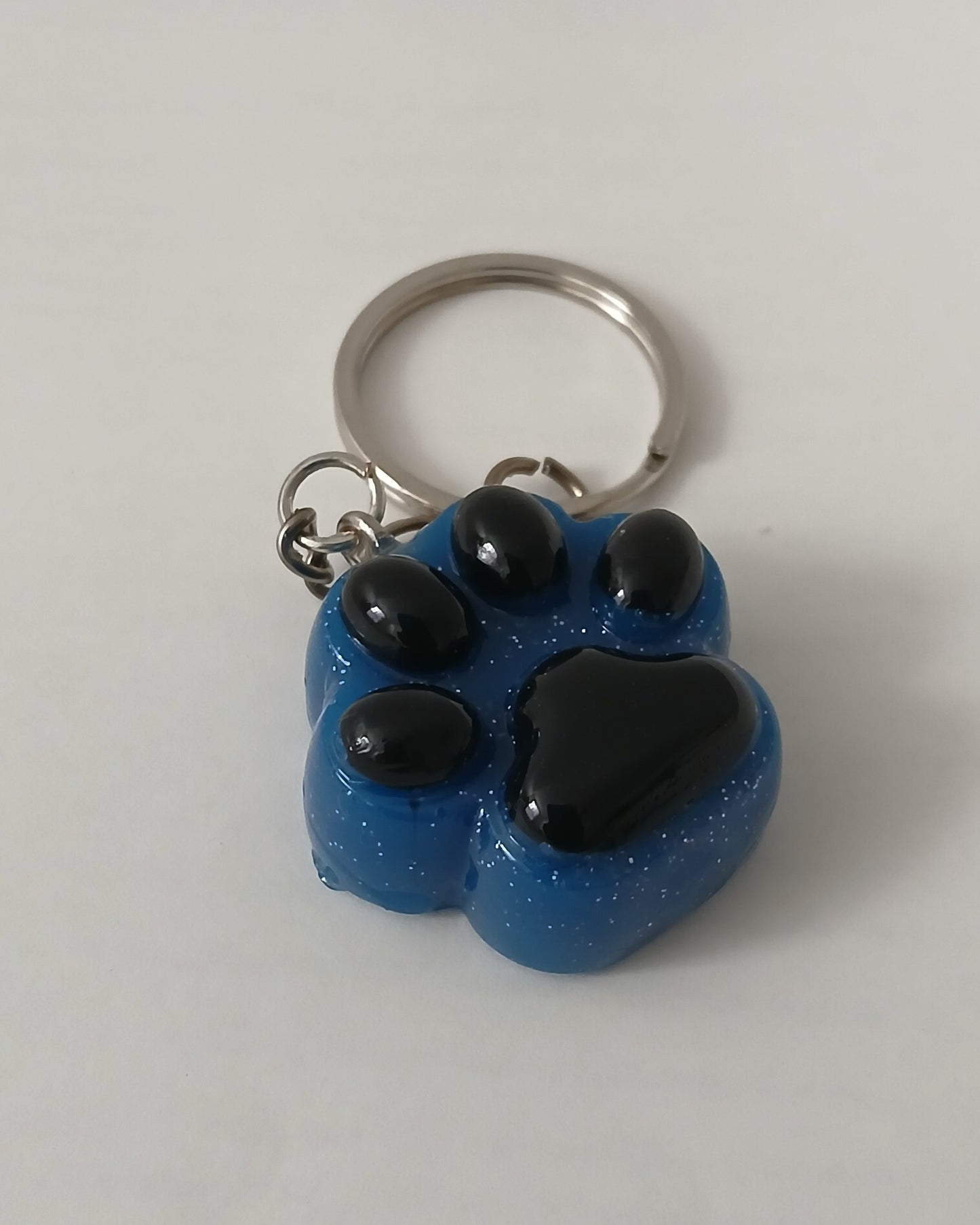 Paw print keychain