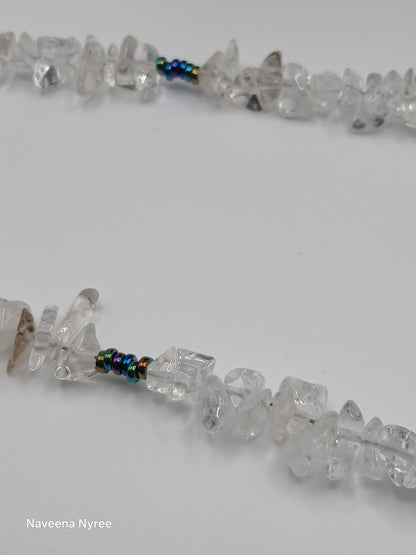 Gemstone chip necklace