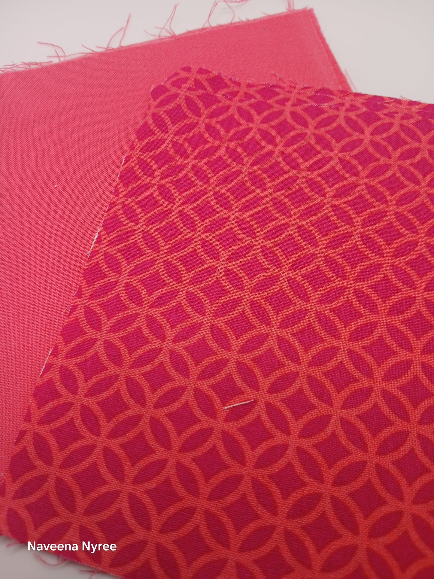 Two tone coral scrunchie
