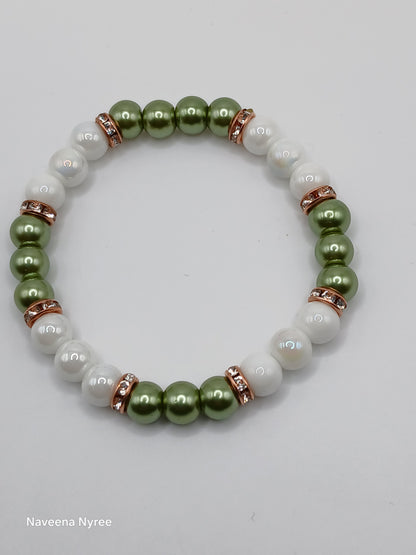 Glass pearl bracelets