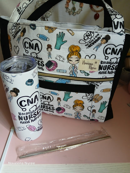 CNA tote bag with Matching cup