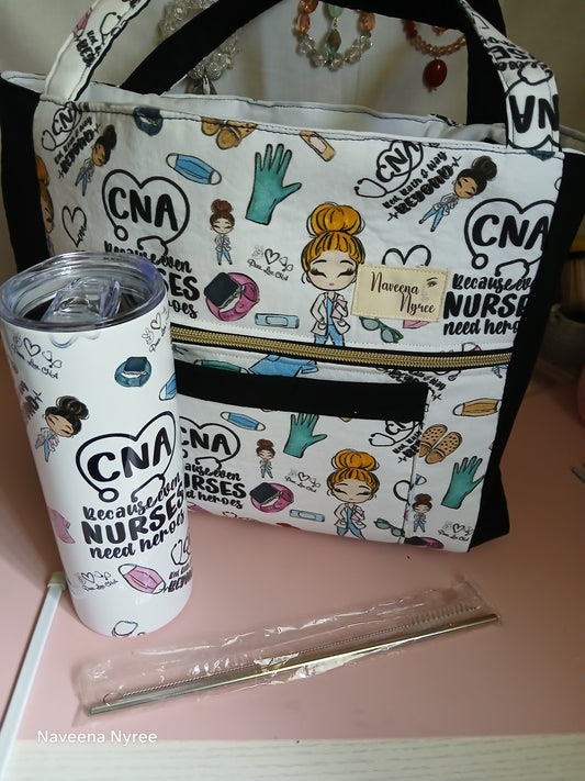 CNA tote bag with Matching cup