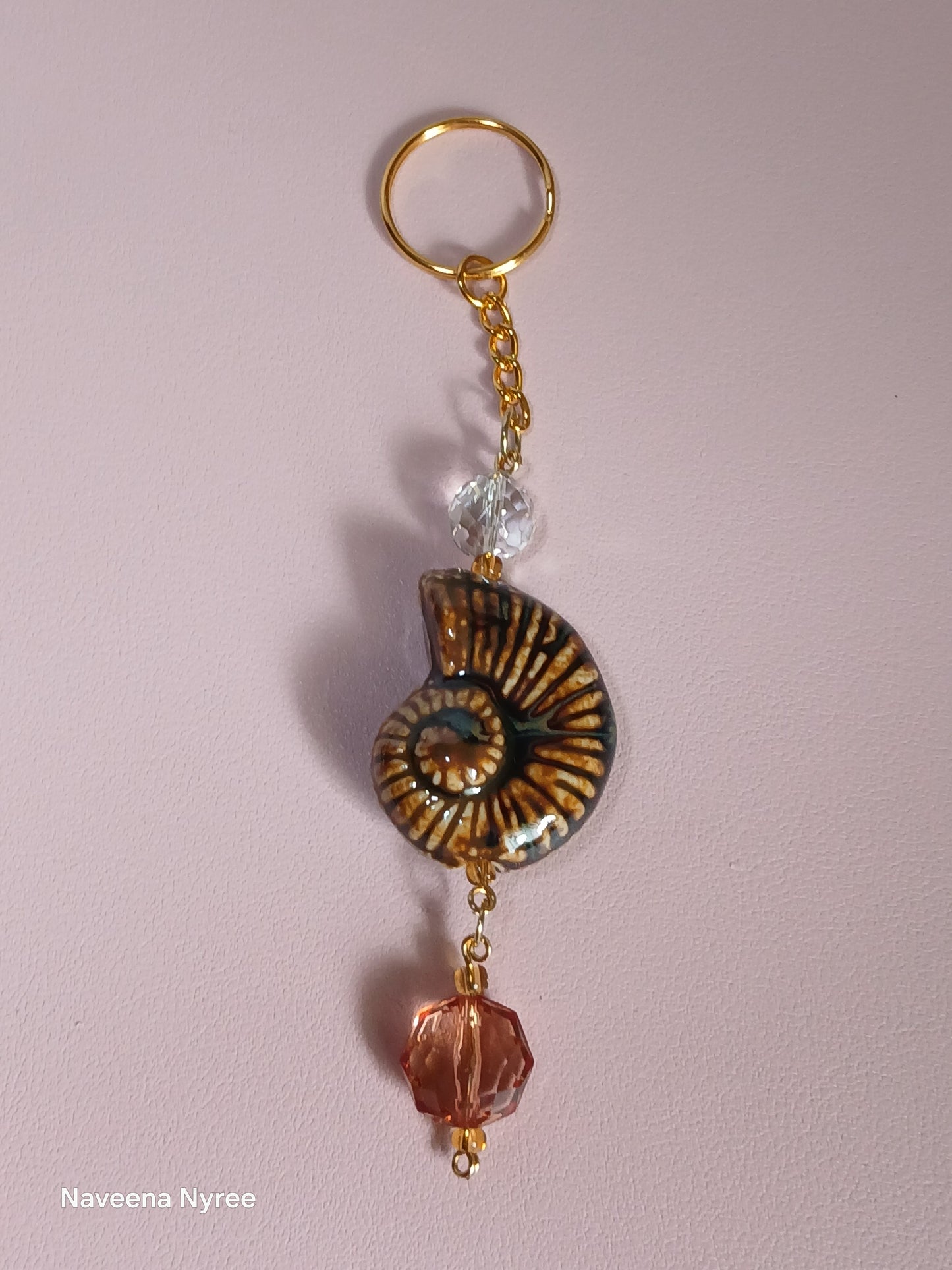 Sea themed purse charms with detachable Keychain.