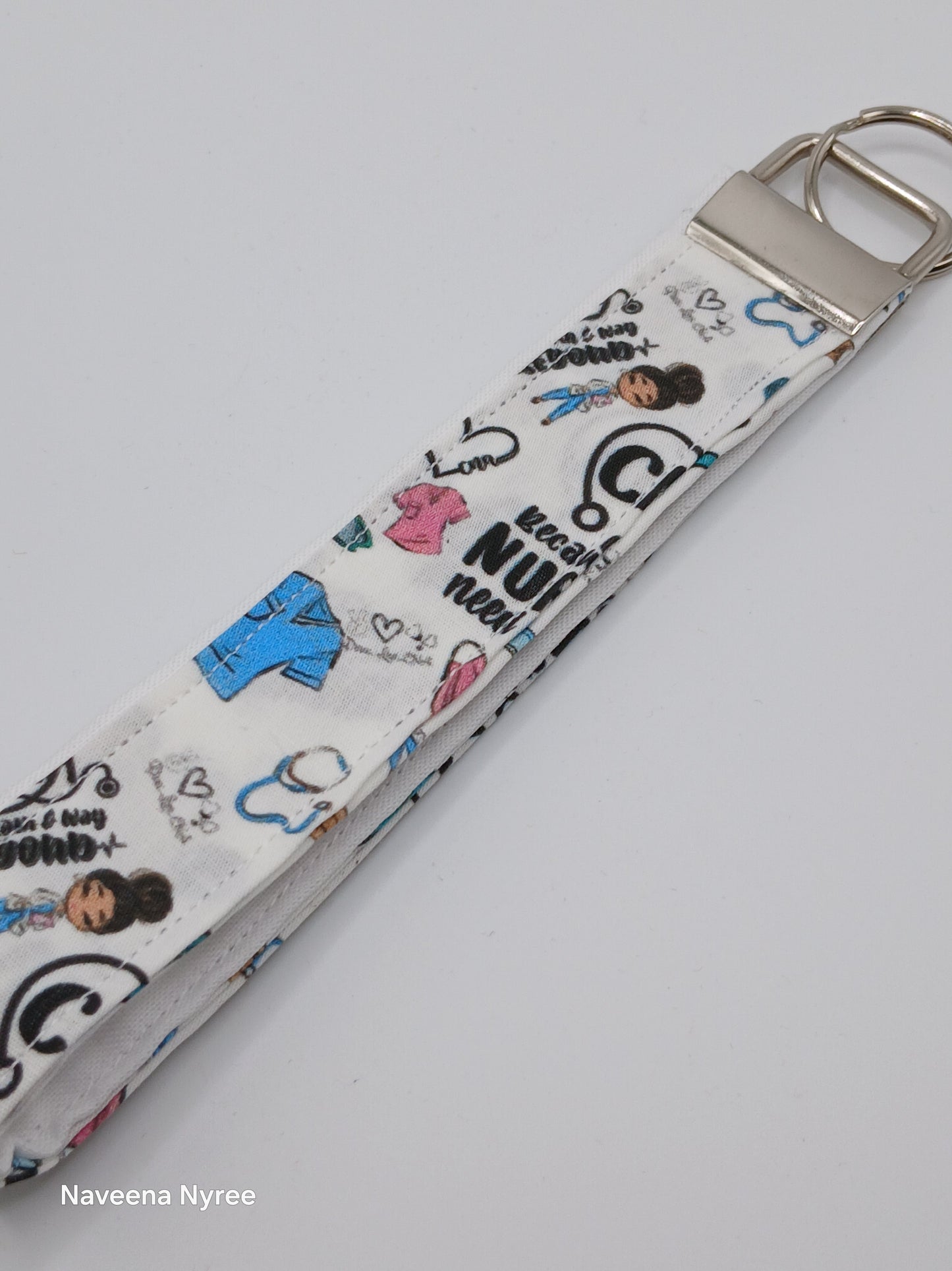 Nursing assistant (CNA) wristlet Keychain