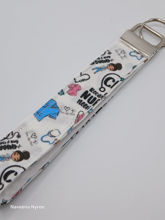 Nursing assistant (CNA) wristlet Keychain
