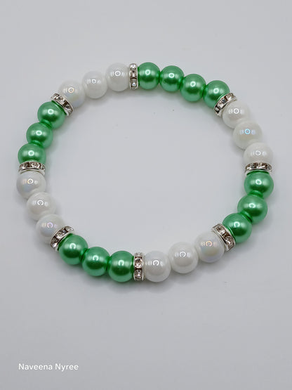 Glass pearl bracelets