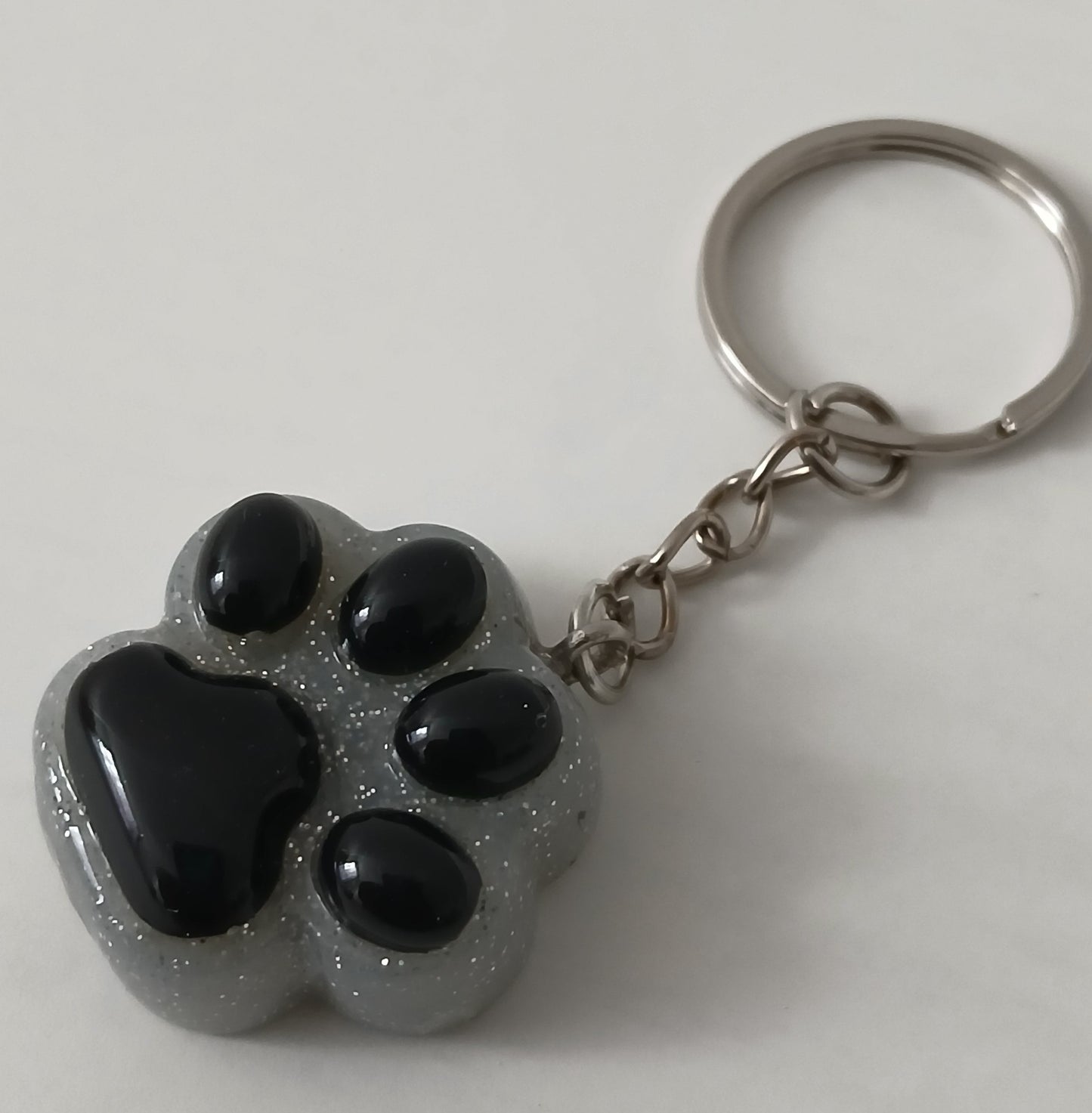Paw print keychain