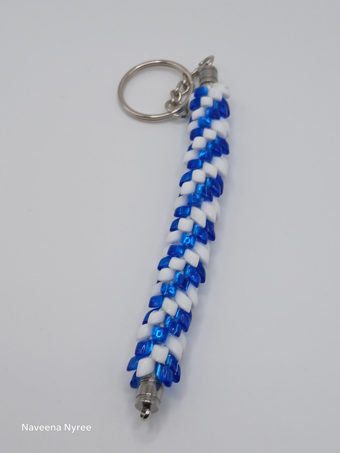 Kumihimo beaded keychains