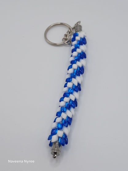 Kumihimo beaded keychains