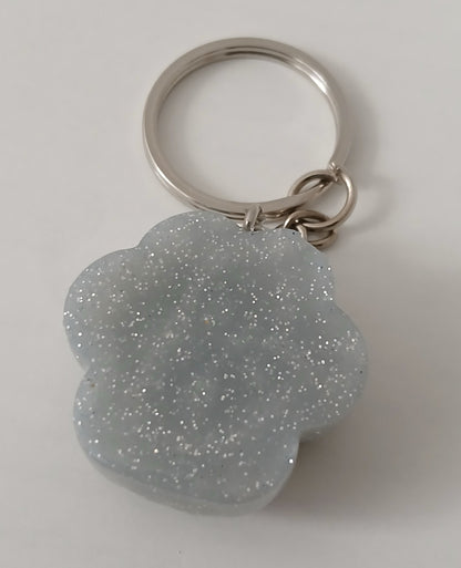 Paw print keychain