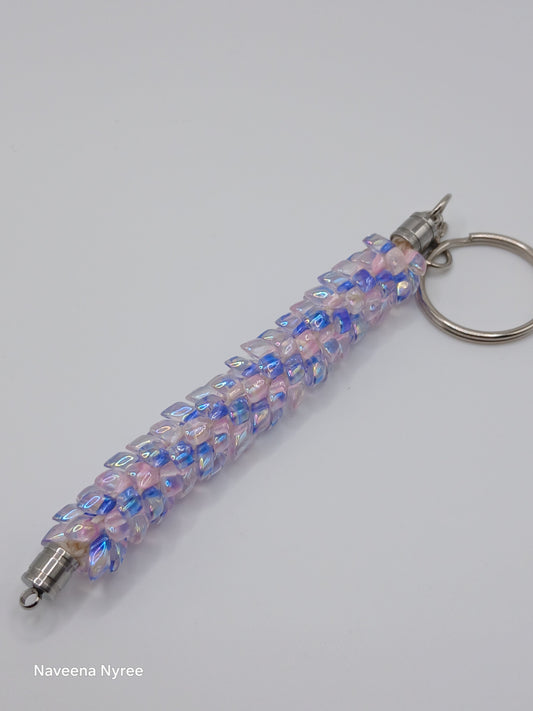 Kumihimo beaded keychains