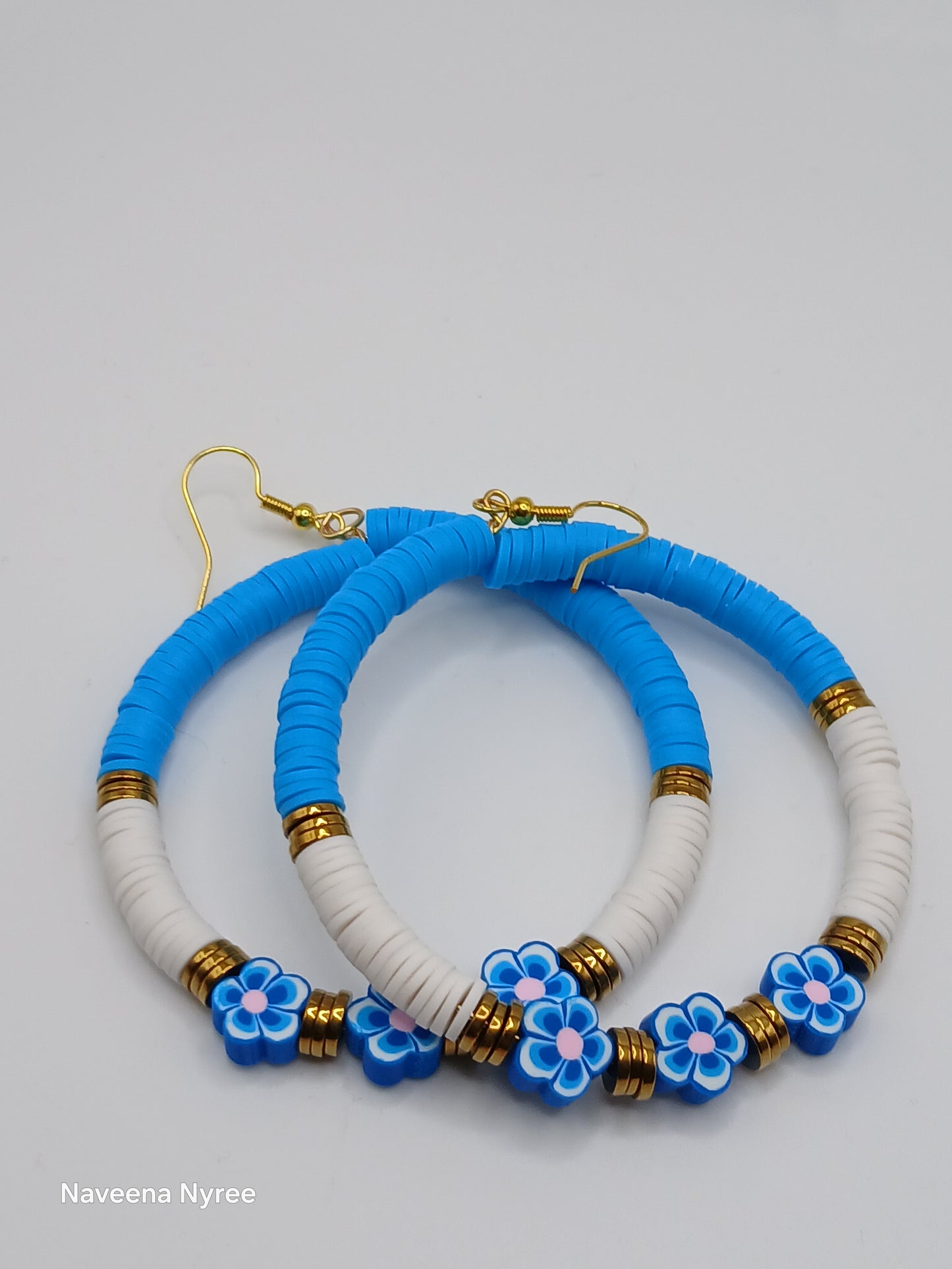 Clay bead earrings