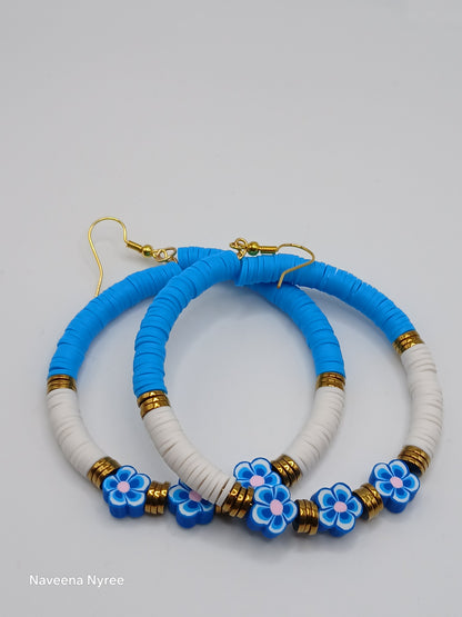 Clay bead earrings