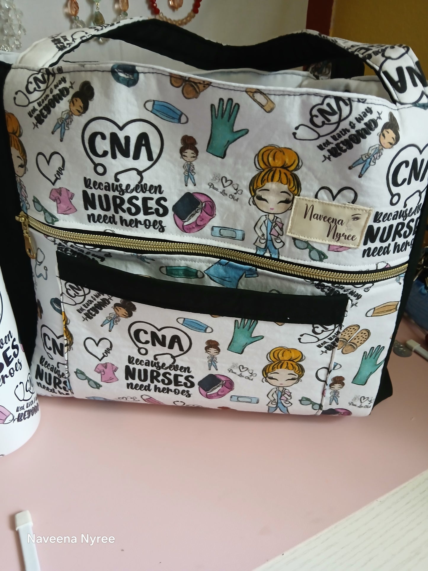 CNA tote bag with Matching cup