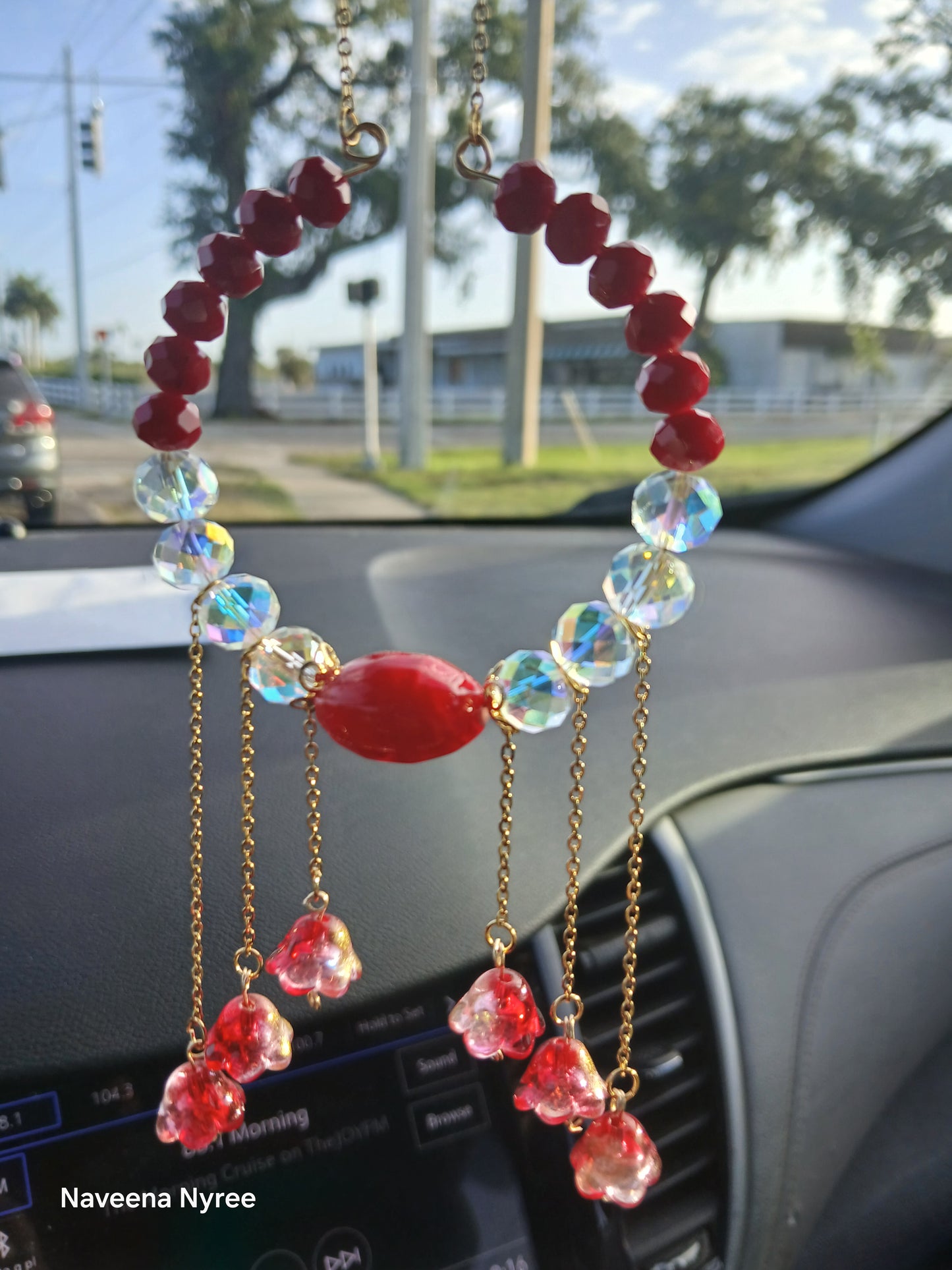 Crystal car charm