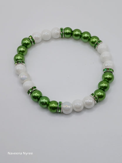 Glass pearl bracelets
