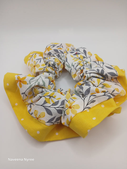 Floree framed hair scrunchie