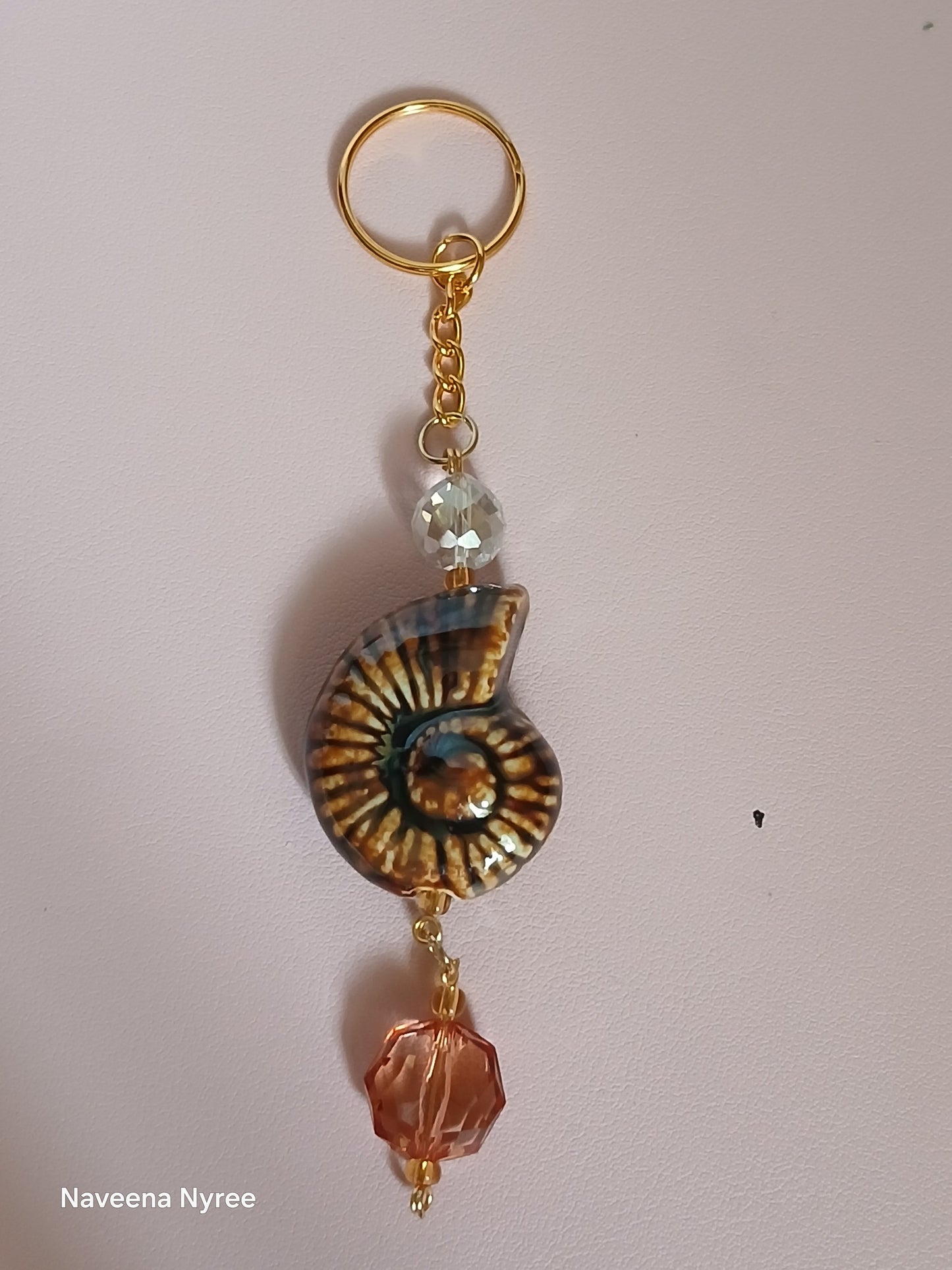 Sea themed purse charms with detachable Keychain.