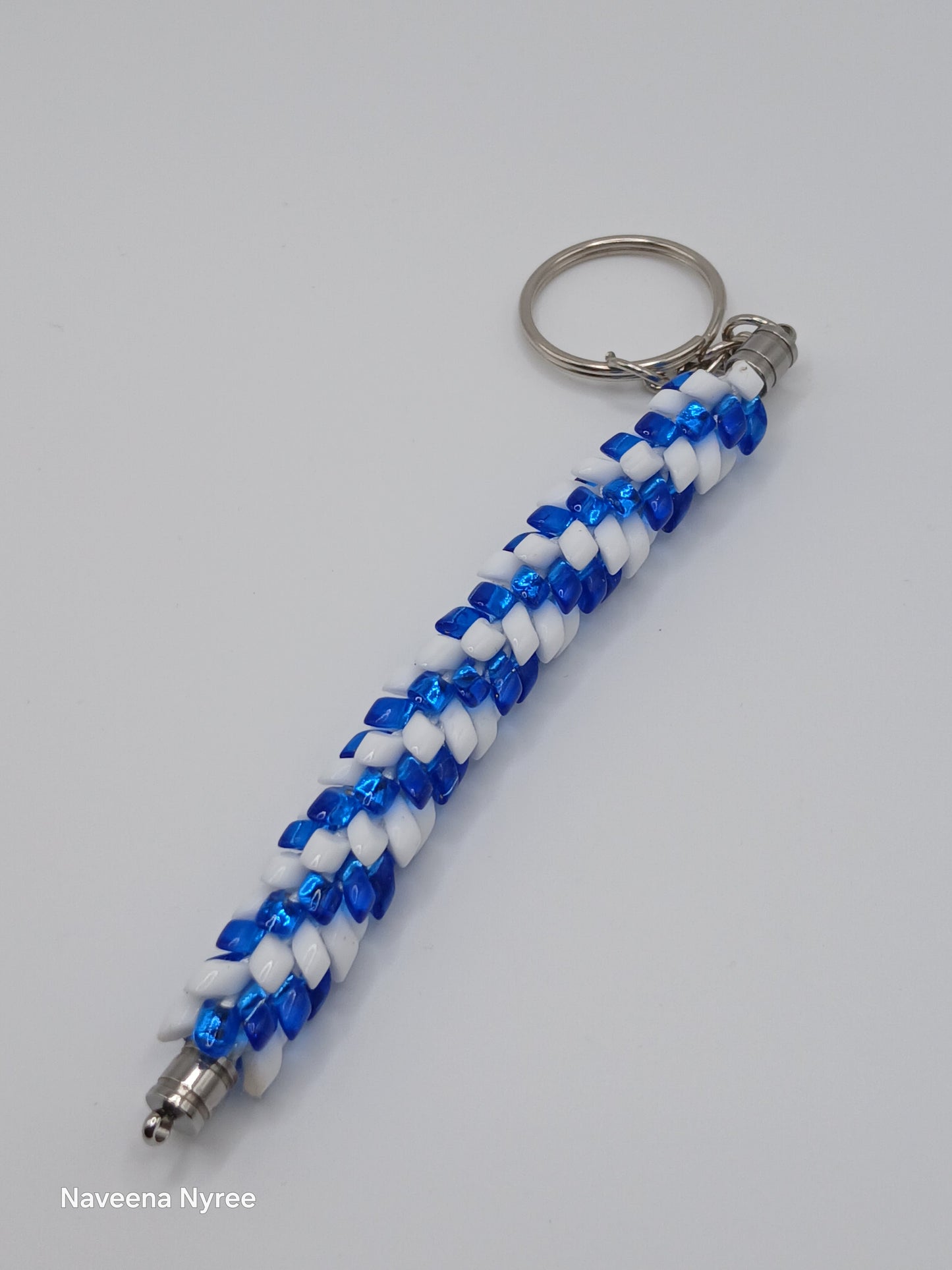 Kumihimo beaded keychains