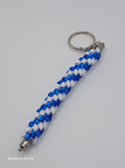 Kumihimo beaded keychains