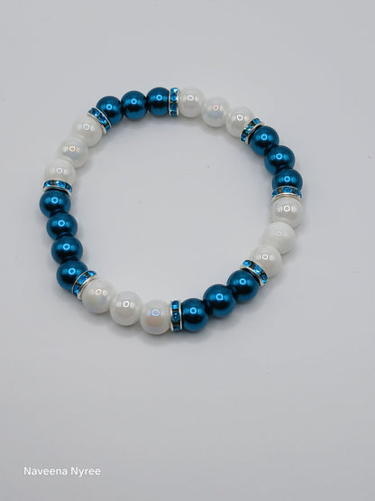 Glass pearl bracelets